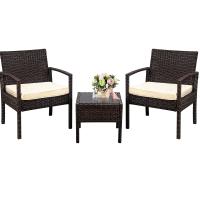 ALLINLIFE Conjunto muebles terraza sillones, sofá y mesa ratán,Muebles de patio con reposabrazos, resistente a la intemperie - details 1