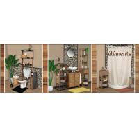 Maxia Market Mueble De Baño Armario Bajo1 Puerta y 3 Estantes Acacia y MDF 36,5 X 30 X 83 Cm - Element - Amplio Espacio de Almacenamiento - details 1
