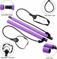 Kit de Barre de Pilates Avec Bande de résistance,réglable Barre de Pilates Portable pour l'étirement, Le Yoga, la Mise en Forme, l'exercice, Les redressements Assis, Perdre du Poids - details 3
