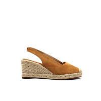 Calzados soraia, Sandalia de antelina y plataforma de yute, espardeñas de cuña, para mujer. - details 2