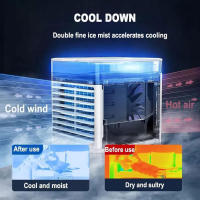 SANDALFON Aire Acondicionado Portátil 4 en 1 Enfriador de Aire Humidificador Purificador Ventilador - details 8