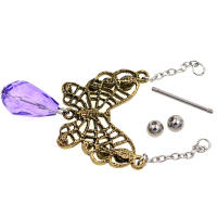 2 uds mariposa barras de perforación de acero anillo protector 316l cuerpo de acero inoxidable joyería cadena para cuerpo de regalo de cumpleaños - details 4