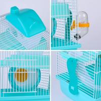 COTTECOTA-Jaula para Hámster Roborowski Jaula para Hámster 30.1*22.2*28.9cm Varios Colores a Escoger Jaula Azul Hámster Pequeña Bebedero Comedero Jaulas para roedores Chalé para Hámster Casa Hamster Accesorios Incluidos - details 9