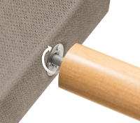 DHOME Cabecero Capitone Tapizado Polipiel o Tela Acualine con 8cm de Grosor Cabezales de Cama Acolchado Capitoné Cabeceros de Cama (Tierra Tela) - details 9