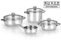 Monix Optima 2 - Batería de Cacerolas, Lote de 4 Piezas, Acero Inoxidable, Cocinas de Gas, Vitrocerámica e Inducción, Cazuelas, Utensilios Cocina - details 0