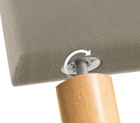 DHOME Cabecero de Lino Natural Liso Cabezal Tapizado Cama Dormitorio Moderno Top Trending (Tierra Lino) - details 8