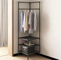 Perchero de pie de esquina y Zapatero Pared para Ropa  Estantería ropa estante zapato armario empotrado organizador  zapato armario empotrado organizador Vestíbulo - details 3
