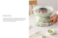 CREATE  - Máquina de algodón de azúcar, rápida, fácil, acero, aluminio, teflón - COTTON CANDY MAKER - details 2