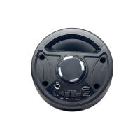 35x14cm Altavoces grandes de fiesta con micrófono, Barril de pistola para coche, carrito de karaoke, altavoz portátil con pantalla LED, barato - details 6