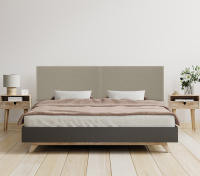 DHOME Cabecero de Lino Natural Liso Cabezal Tapizado Cama Dormitorio Moderno Top Trending (Tierra Lino) - details 10