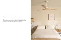 Create CREATE - WIND LARGE DC - Ventilador de Techo 40W XL Ø152 Cm - 6 Velocidades - Oro y Madera Natural - details 2