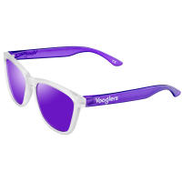 VOOGLERS - POLARIZED UNIQUE Santorini Sunset Gafas Para Hombre y Mujer Unisex, Sol, Polarizadas, UV400, Moda / Verano, Cristales Lentes de Espejo Morados, Montura Morada / Transparente Mate - details 1