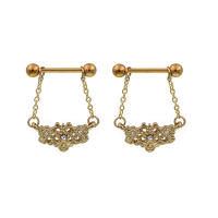 2 uds mariposa barras de perforación de acero anillo protector 316l cuerpo de acero inoxidable joyería cadena para cuerpo de regalo de cumpleaños - details 11