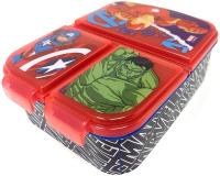 Various Fiambrera para Niños-Sandwichera con 3 Compartimentos para Guardería, Fiambrera con División Infantil de Plástico Libre de BPA, Gran regalo para niños (Disney, Batman symbol,Avengers rolling,Dragon ball,Cars,Frozen, LOL, Patrulla Canina…) - details 2