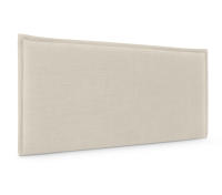 DHOME Cabecero de Lino Natural Liso con Ribete Cabezal Tapizado Cama Dormitorio Moderno Top Trending (Beige Lino) - details 0