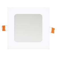 PLACA BM LED CUADRADA SUPERSLIM MARCO BLANCO 6W LUZ BLANCA 6000K-6500K 600 LUMENES - details 0