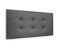 DHOME Cabecero Capitone Tapizado Polipiel o Tela Acualine con 8cm de Grosor Cabezales de Cama Acolchado Capitoné Cabeceros de Cama (Gris Polipiel) - details 0