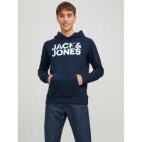 Jack & Jones hombre Sudadera con Capucha y bolso frontal Grosor 270 grs Mod JJCORP Logo estampado Moda Casual Informal Hombre - details 1