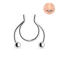Piercing falso para el tabique, Aro para la nariz y el tabique, sin perforar, 2 piezas, 8/10mm, gran oferta - details 6