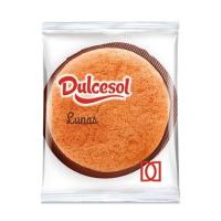 Dulcesol Lunas – Caja con 2 Kg - Envueltas individualmente. Producto de pastelería y repostería. Bizcocho con cobertura de cacao - details 1