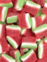 Gominolas de Vidal Tajadas de sandía 14 bolsas de 90 g - Un clásico de las golosinas. Refrescantes gomitas con forma de tajada de sandía recubierta de una fina capa de polvos pica. Su sabor a sandía te conquistará - Sin gluten y sin grasa - details 2
