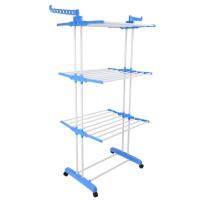 TENDEDERO vertical Percheros De Pie CON RUEDAS TIPO TORRE ,Estante de secado de ropa , colgador de ropa con varillas plegables, almacenamiento compacto, soporte grande, stante de secado de ropa de 3 niveles - details 10