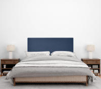 DHOME Cabecero de Polipiel o Tela AQUALINE Liso Cabeceros Cabezal Tapizado Cama Lujo (Azul Tela) - details 2