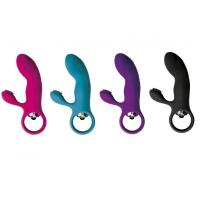 VIRGITE VIBRADOR CON ESTIMULADOR MODELO E8  COLORES AZUL MORADO NEGRO JUGUETES SEXUALES CONSOLADOR - details 0