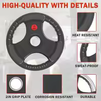 ALLINLIFE DISC WEIGHTS WITH HOLLOW TO GRAB THE HAND, HOLE FOR 50 MM THICK BAR, 2.5-20 KG LIFTING, SQUAT, HOME GYM - details 5