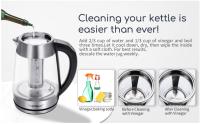 AIGOSTAR Hervidor de Agua, Vidrio de Borosilicato con Infusor de Té, 5 Niveles de Temperatura, Función Mantener Caliente, Iluminación LED, (2000W, 1.7L ) - details 2