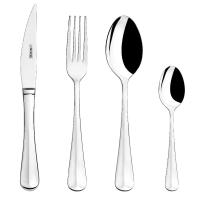 Monix Baguette - Juego de cubiertos 24 piezas. Cubertería 6 comensales. Chuletero acero inoxidable 18/10. Acabado pulido brillo - details 0