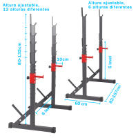 ALLINLIFE RACK AJUSTABLE PARA PESAS, ENTRENAMIENTO SENTADILLA,GANCHO SOPORTE DE DISCO, ENVIO GRATIS,ENTREGA 3 DIAS A ESPANÑA. - details 3
