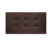 DHOME Cabecero Capitone Tapizado Polipiel o Tela Acualine con 8cm de Grosor Cabezales de Cama Acolchado Capitoné Cabeceros de Cama (Chocolate Polipiel) - details 3