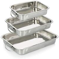 Rustidera bandeja para horno acero inoxidable con asas 25, 30, 35, 40 cm - details 0