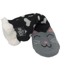 BORINOT EL GATO Calcetines Térmicos Antideslizantes con Dibujo de Gato - Calcetines de Andar Por Casa - Calcetines Unisex Antideslizantes -  Calcetines Borreguito - Talla única 35-40 -  6 Colores - - details 4