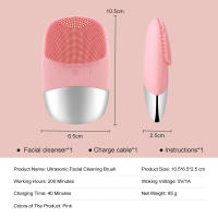 Cepillo Limpiador Facial, Accesorio De Viaje, Mini Cepillo eléctrico de limpieza Facial, Masajeador Facial Eléctrico, Skin Care Para Todo Tipo De Pieles, Limpiador Facial Eléctrico De Silicona, Limpiador sónico, masajeador de piel - details 4