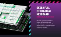 Teclado Mecánico Gaming Cooler Master SK652 con Interruptores Rojos de perfil bajo TTC Red, retroiluminación RGB, diseño de aluminio cepillado, 16.7 millones de colores, tasa de respuesta 1ms, disponible en color negro/gris y blanco metalizado - details 0