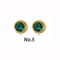 Unidad de piercing para el cuerpo, joyería de acero quirúrgico, Gema cz, color plateado, 16g, tragus, cartílago, 1 par - details 11