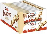 Kinder Bueno Blanco - Caja de 30 unidades con 2 barritas cada unidad - Barritas de chocolate blanco y barquillo - Chocolates con leche oblea cubierta con leche y avellanas - Barritas crujientes y cremosas - details 4