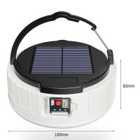 Linterna con carga Solar para acampar, lámpara recargable de camping, Luz LED con banco de energía de emergencia para cargar móvil - details 6