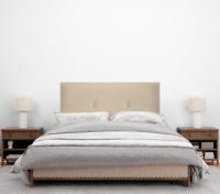 DHOME Cabecero de Polipiel o Tela AQUALINE Pro cabeceros Cabezal tapizado Cama Lujo (Beige Polipiel) - details 2