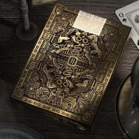 Cartamundi USPCC Theory11 Harry Potter Gryffindor roja Raven claw azul Slytyherin verde Hufflepuff amarillo Casas Baraja de poker en alta calidad Estuche en relieve con foil Música Adultos Colección Coleccionable Magia Trucos - details 19