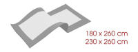 Foulard Multiusos Mags Gris Claro - Colcha para Cama o Sofá. MAXIFUNDAS FUNDAS DE SOFA & CHAISE LONGUE - details 0