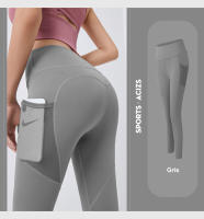 FREES COPES Mallas Deportivas Mujer con bolsillo Cintura Alta Sin Costuras Yoga Sexy Levantamiento Glúteos Ciclismo, seamless yoga leggings - details 13