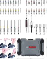 Bosch Professional 43 uds. Set de puntas de atornillar y llave de vaso (puntas PH, PZ, hexagonal, T, TH, S, accesorios para taladro y destornillador) - details 3