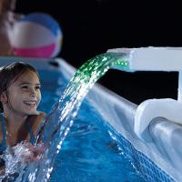 Cascada de agua con luces led multicolor, Fuente Led Multicolor para Piscinas Elevadas Cascada agua vertical con luces led - details 2