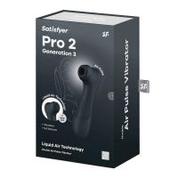 SATISFYER PRO 2 GENERACIÓN 3 LIQUID AIR TECHNOLOGY VIBRADOR COLOR NEGRO JUGUETES SEXUALES - details 2
