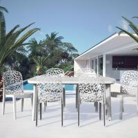 SP Berner Mesa Extensible Blanca para Jardín y Terraza SHAF COSTA - details 0