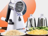 Bonplus BP  Rallador de Cocina  Rallador de Queso  Cortador de Verduras  3 Cuchillas Distintas de Tambor  Corte 360º  Ralladores de Cocina  Cocina - details 5