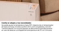 Mellerware - Emisor Térmico Bajo Consumo Comfy! 600-1200-2000W WIFI. Programable 3 Modos +Temp. Ajustable + Función Ventana Abierta. Temporizador. Radiador Eléctrico Potente 10m2. Google Home Alexa. Small - details 2
